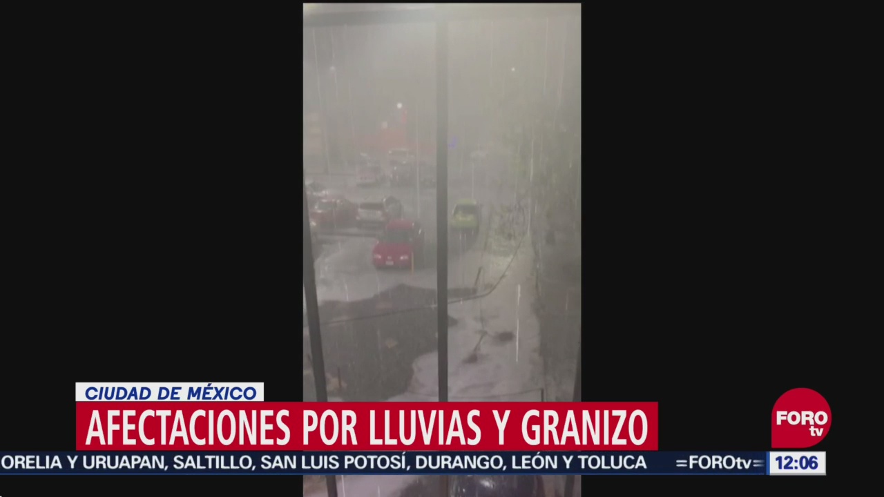Lluvia afecta a alcaldías de CDMX y municipios del Edomex
