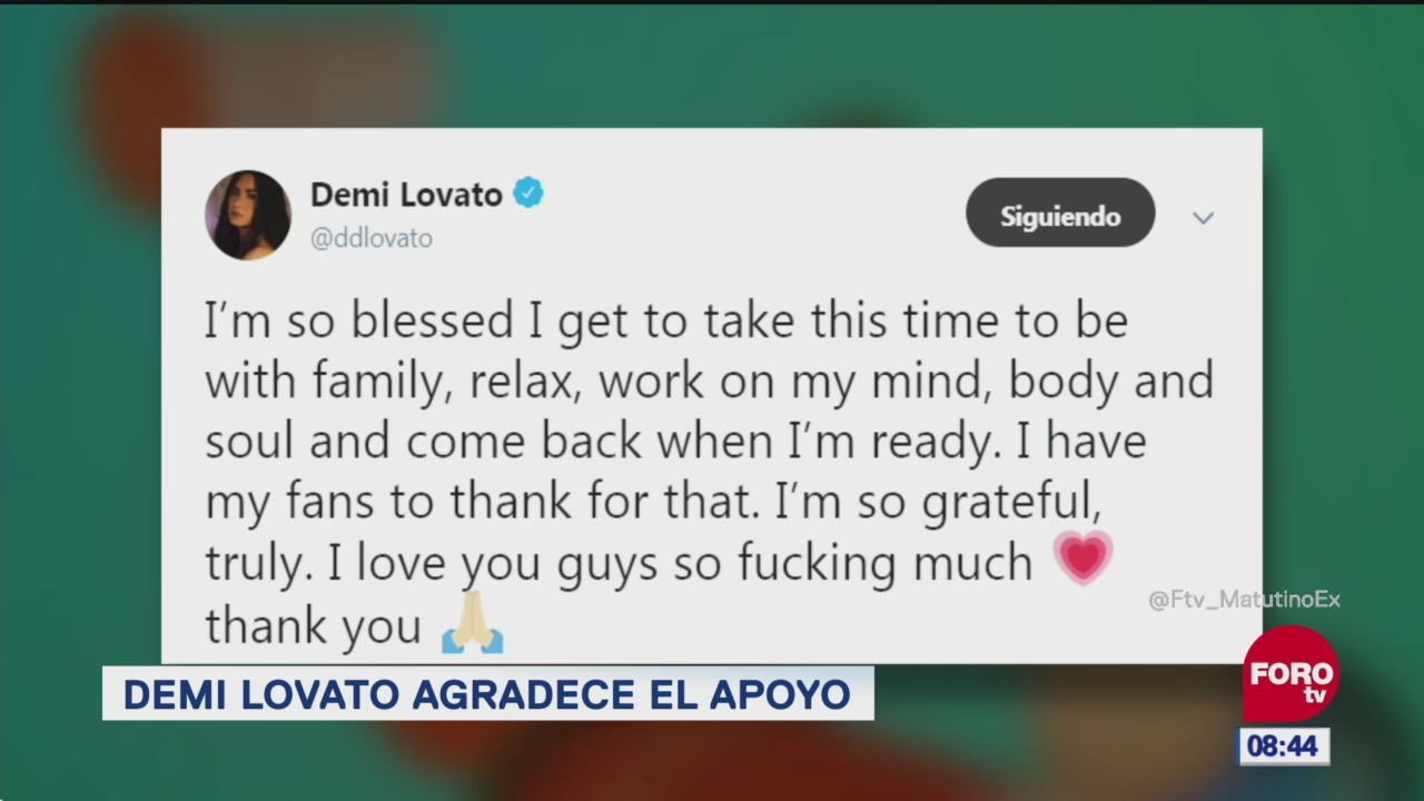 Demi Lovato envió un mensaje para explicar sus meses de silencio
