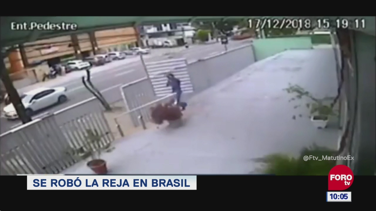 Se roba una reja en Brasil
