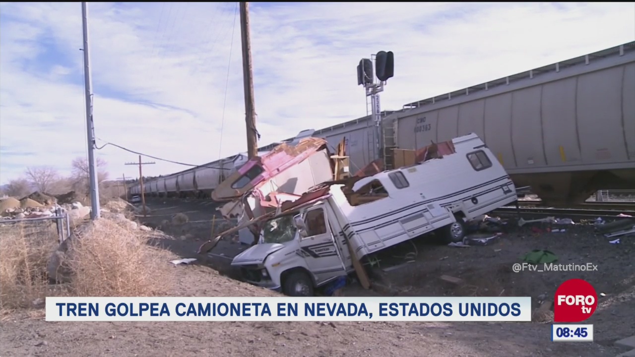 #LoQueVimosEnLaRed: Tren golpea camioneta en Nevada, Estados Unidos