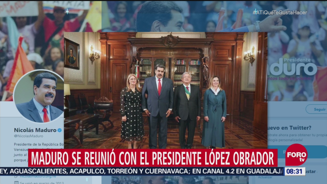 Maduro no acudió a la Cámara de Diputados a toma de protesta de AMLO