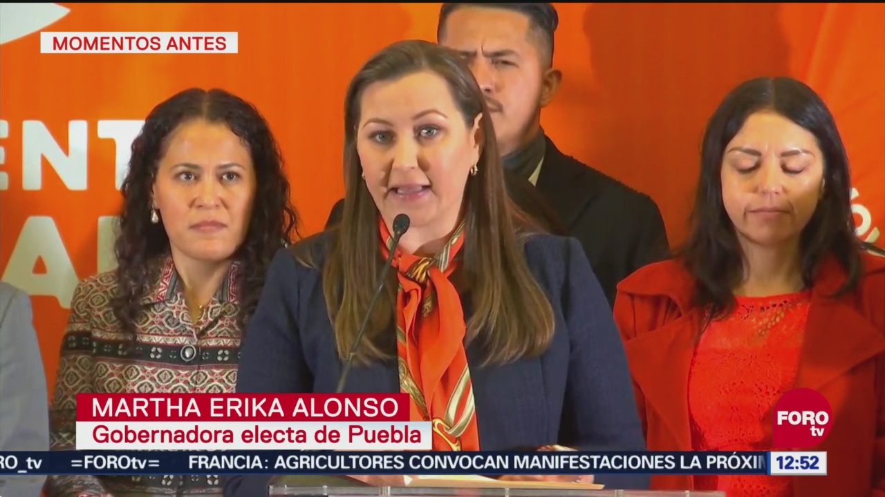 Martha Erika Alonso pide respeto a las elecciones a gobernador en Puebla