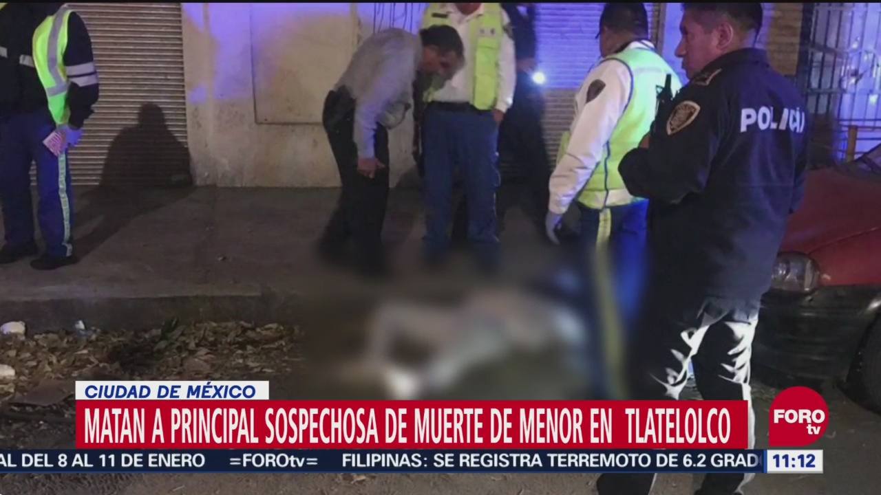Matan a principal sospechosa de muerte de menor en Tlatelolco