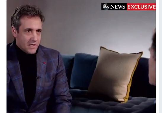 Michael Cohen durante entrevista en ABC News. (@ABC)