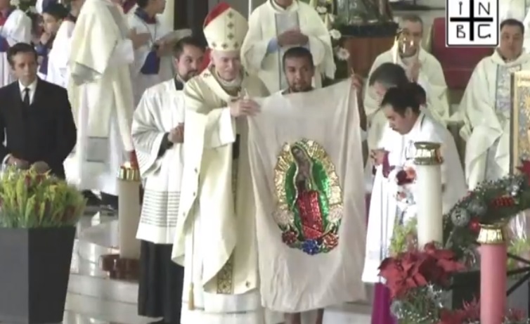 Arzobispo de México celebra misa en honor a la Virgen en la Basílica de Guadalupe