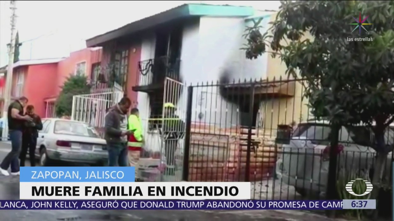 Muere familia por incendio en Zapopan, Jalisco
