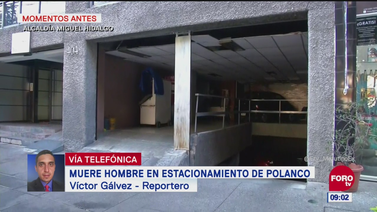 Muere hombre por hipotermia en estacionamiento de Polanco, CDMX