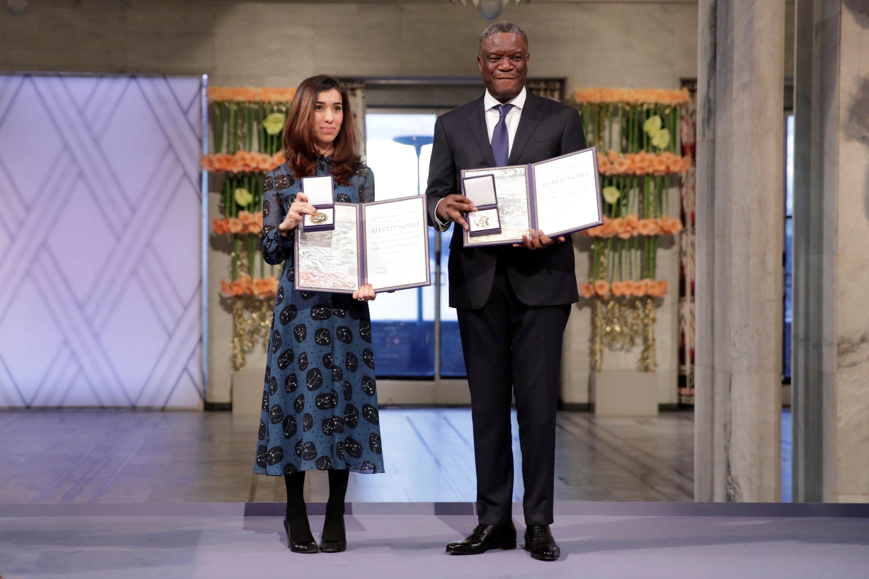 Mukwege y Murad reciben Nobel de la Paz