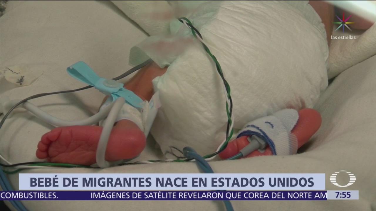 Nace bebé de caravana migrante en San Diego, California