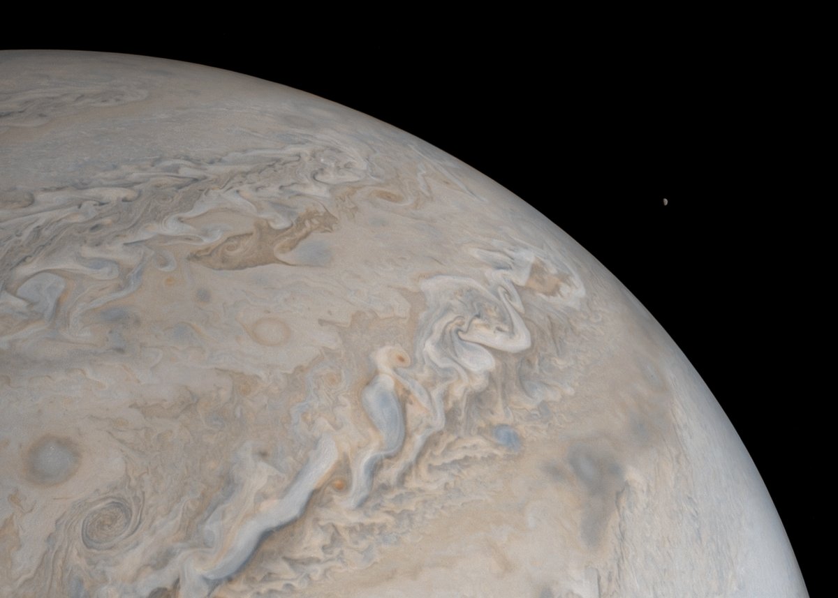 NASA recibe 'obras de arte' de Júpiter gracias a la nave espacial Juno