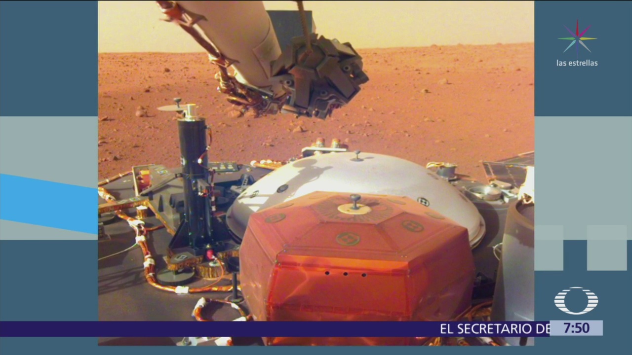 NASA difunde nuevas imágenes de la sonda InSight desde Marte