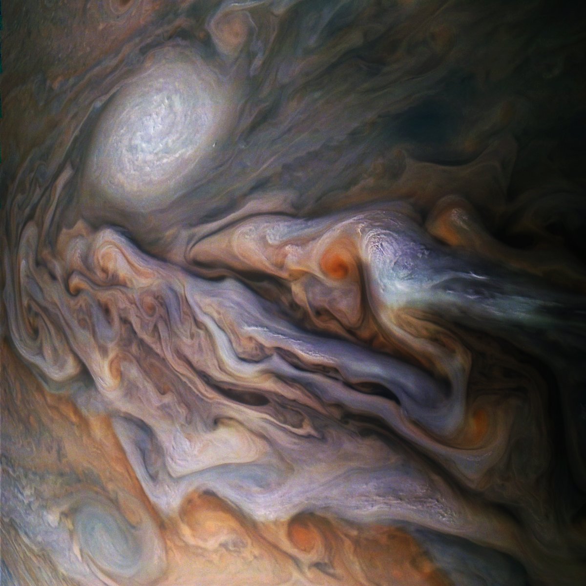 Las imagenes de Júpiter difundidas por la Nasa