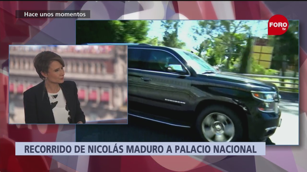 Nicolás Maduro se dirige a Palacio Nacional para reunión con AMLO