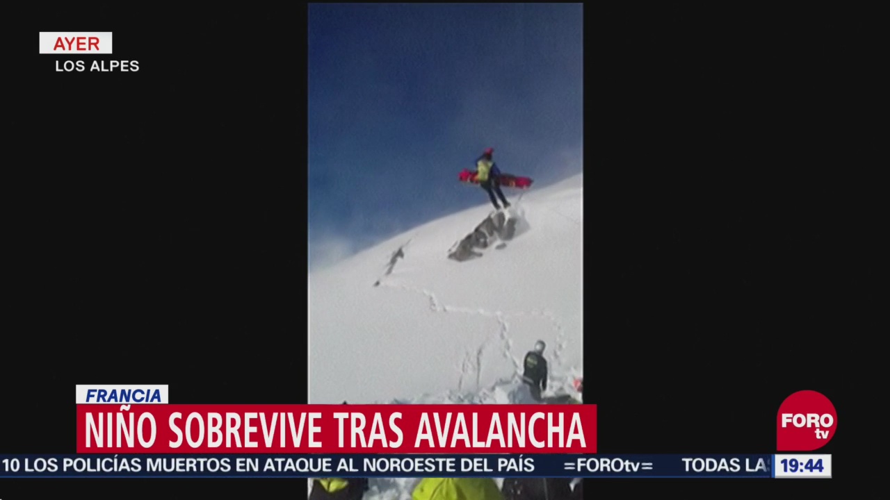 Niño Sobrevive Avalancha Nieve En Francia