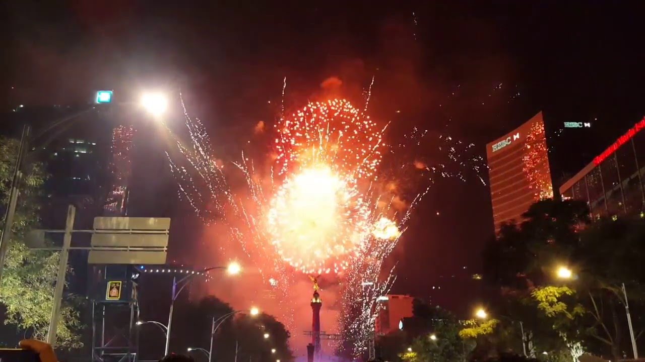 Año Nuevo 2019 CDMX, Año Nuevo En Reforma, CDMX, Año Nuevo 2019, Pirotecnia, Fuegos Artificiales