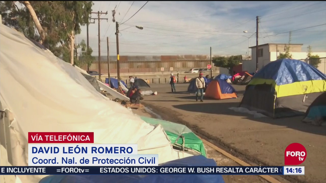 Autoridades brindan atención integral a migrantes en Tijuana,