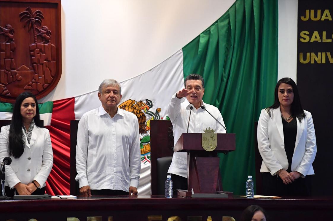 Rutilio Escandón protesta como nuevo gobernador de Chiapas