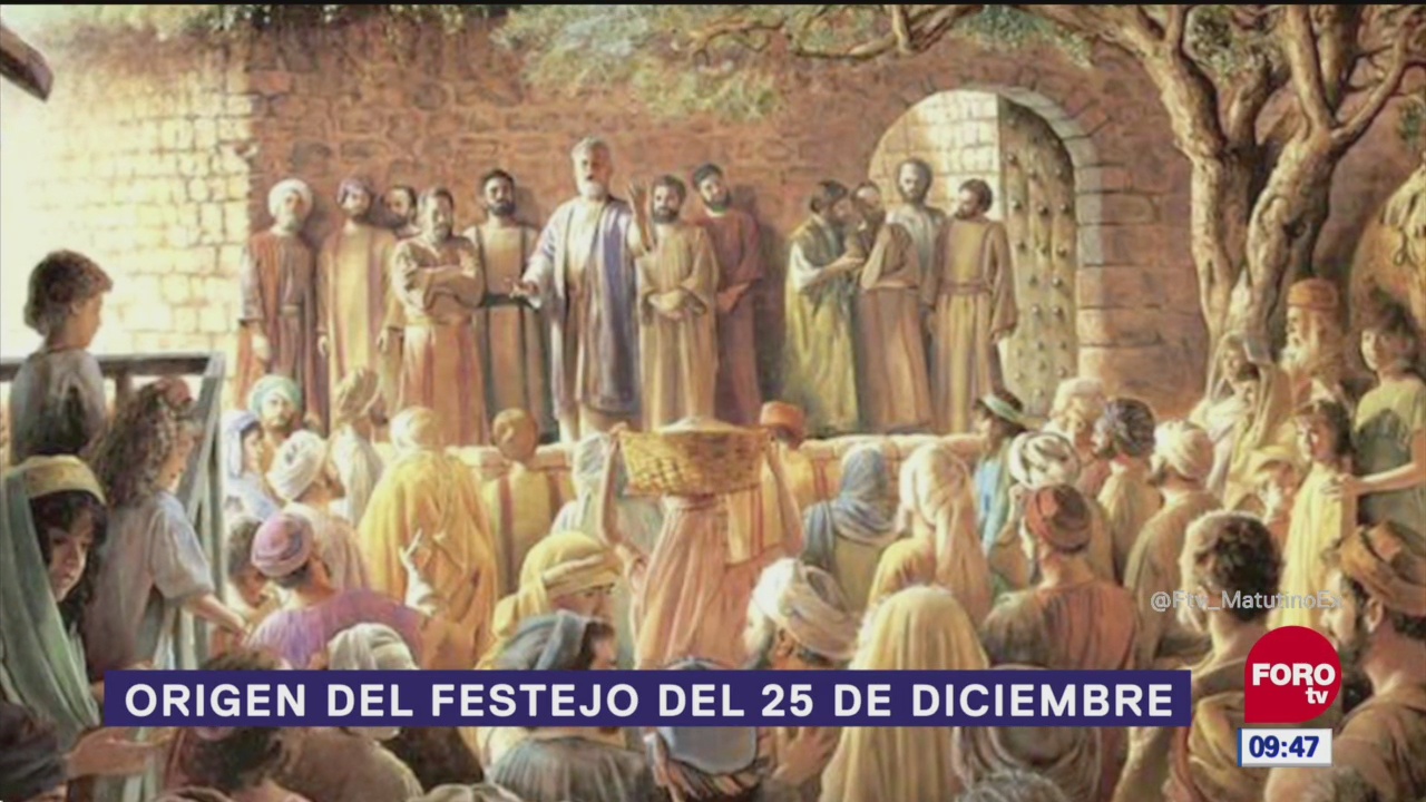 Origen del festejo del 25 de diciembre