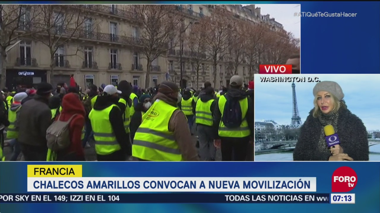 París se blinda para contener manifestación de chalecos amarillos