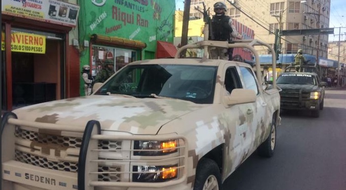 Llega policía militar a Ciudad Juárez, Chihuahua