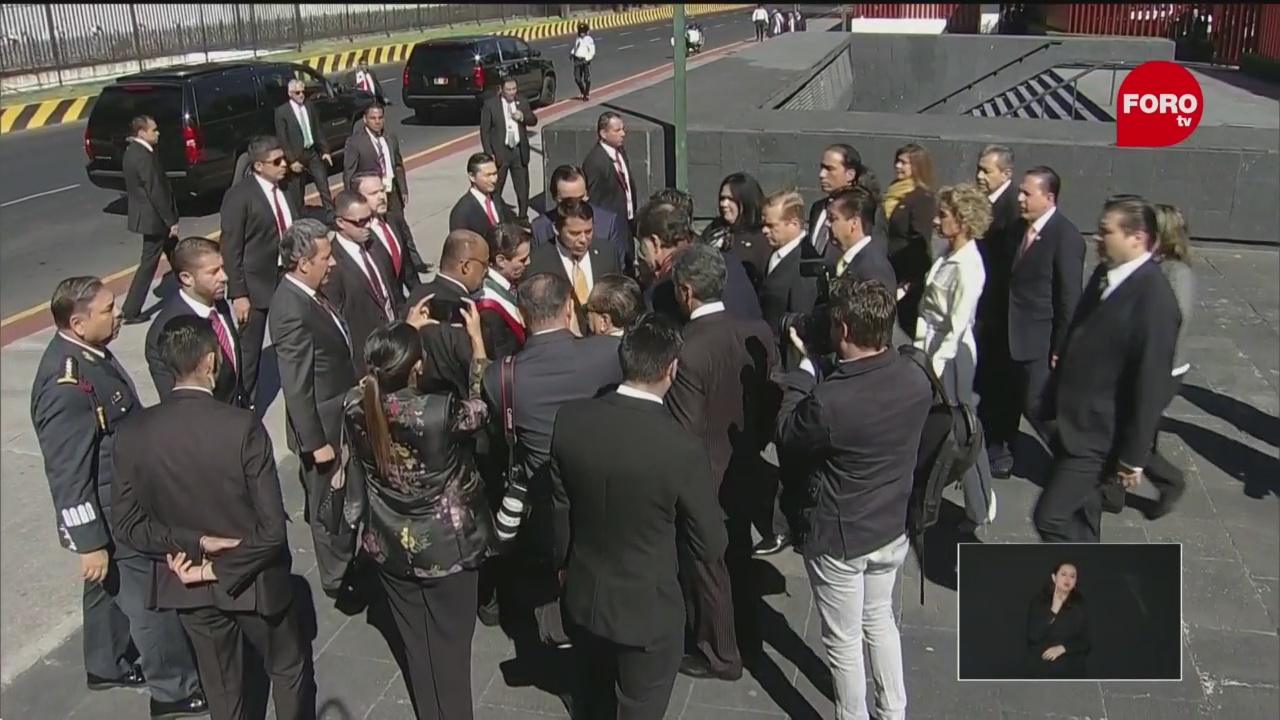 Peña Nieto llega al Palacio Legislativo