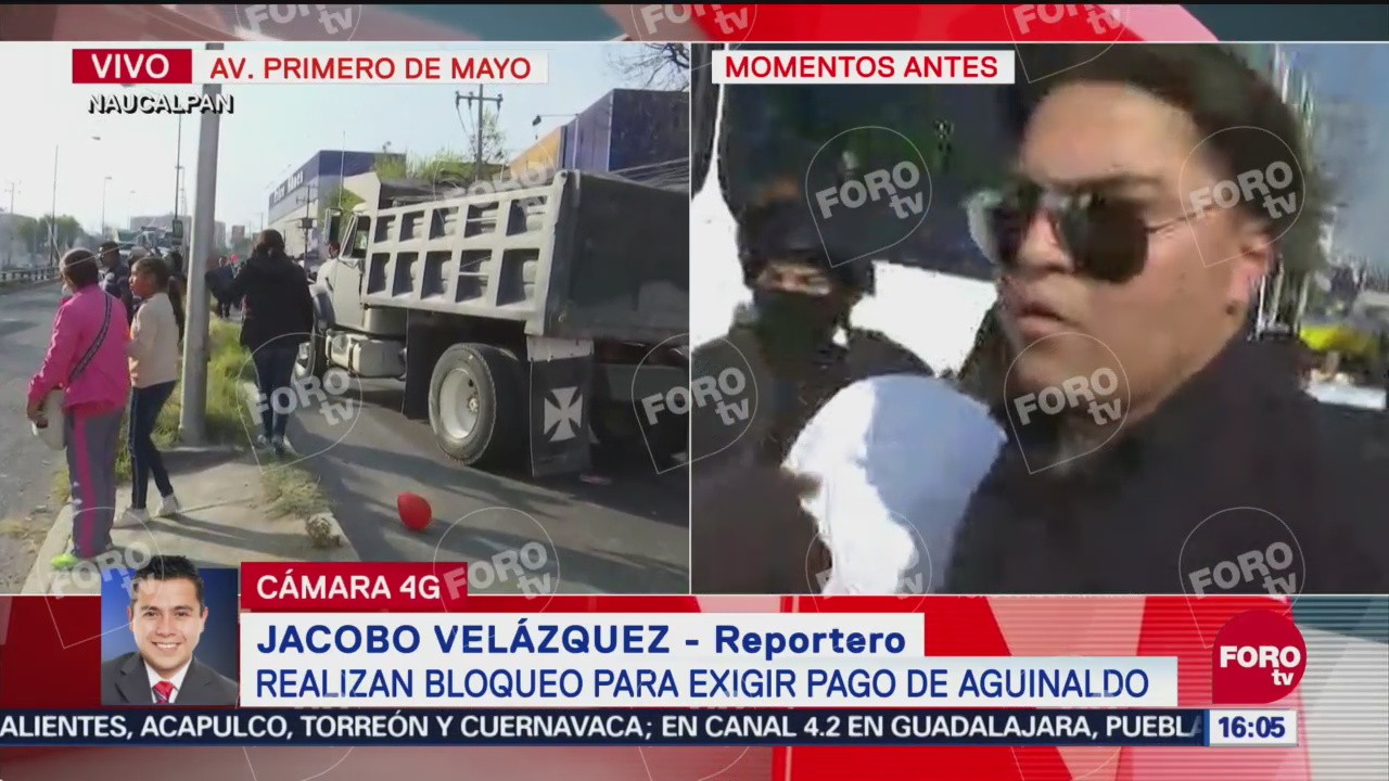 Policía de Naucalpan repliega a manifestantes