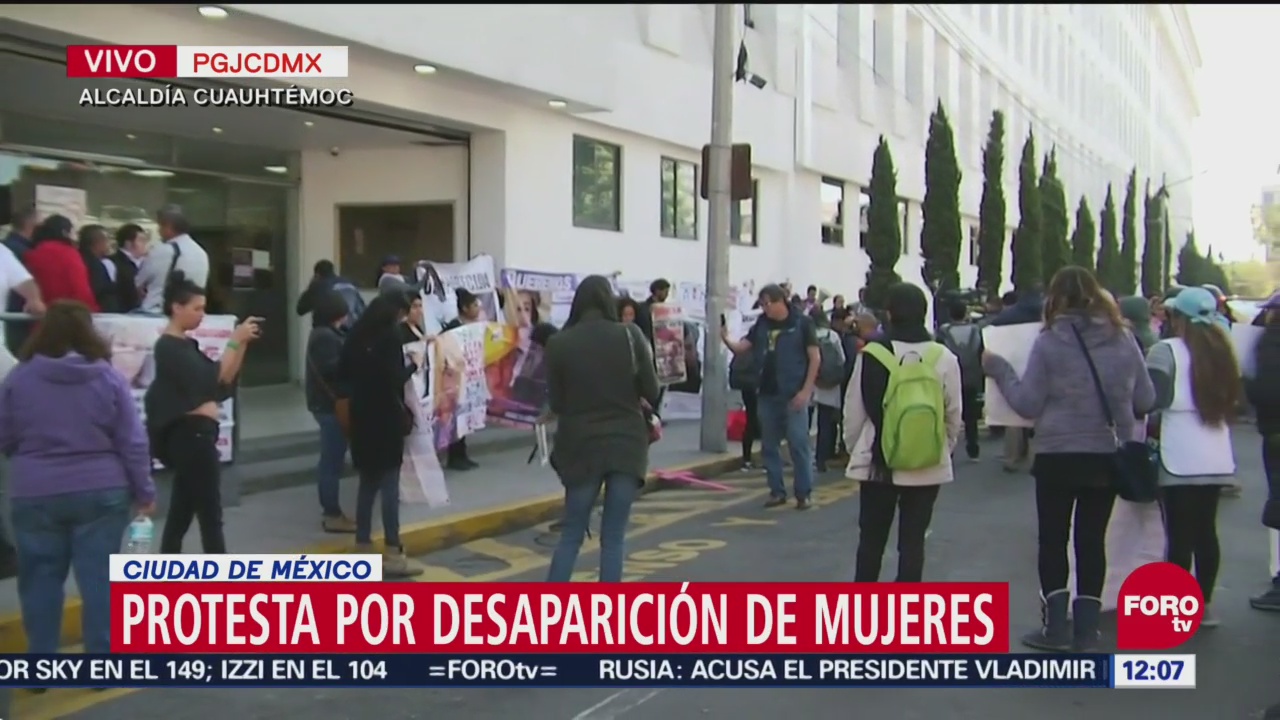 Protestan en CDMX por mujeres desaparecidas