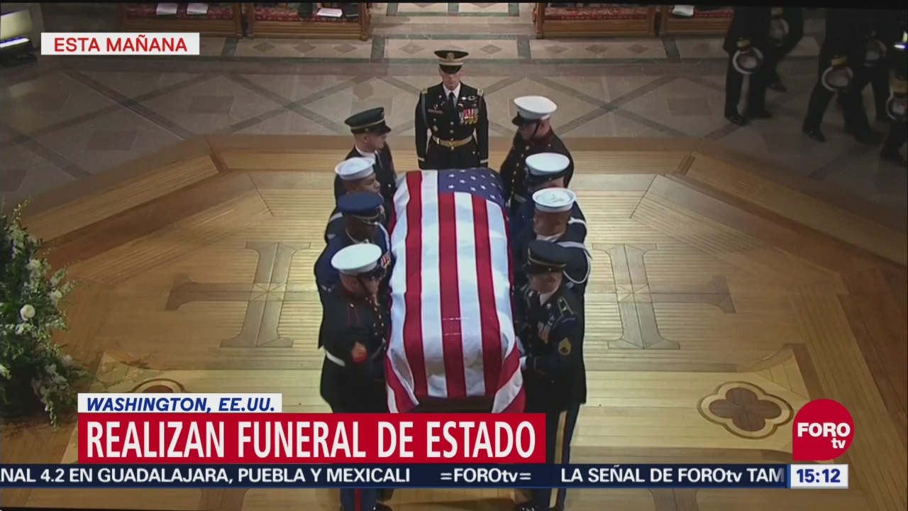 Realizan funeral de estado de George H.W. Bush