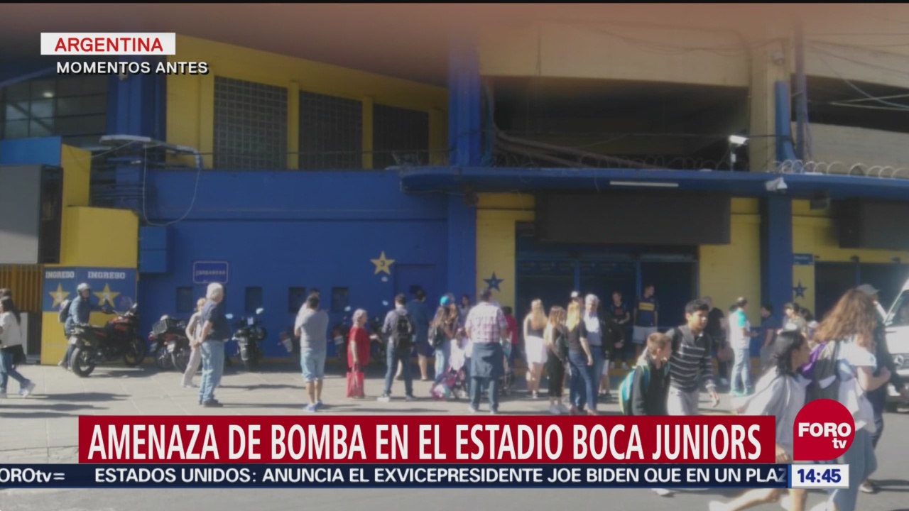Reportan amenaza de bomba en el estadio de Boca Juniors