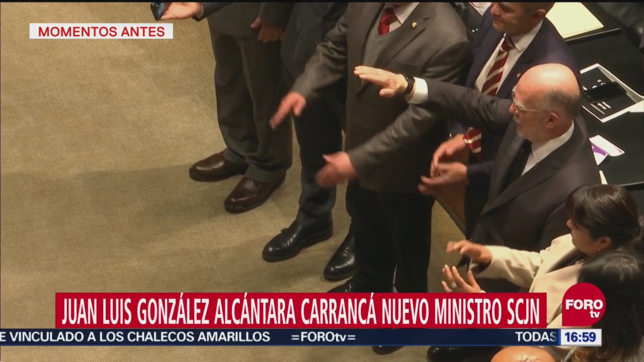 Rinde protesta González Alcántara Carrancá como nuevo ministro