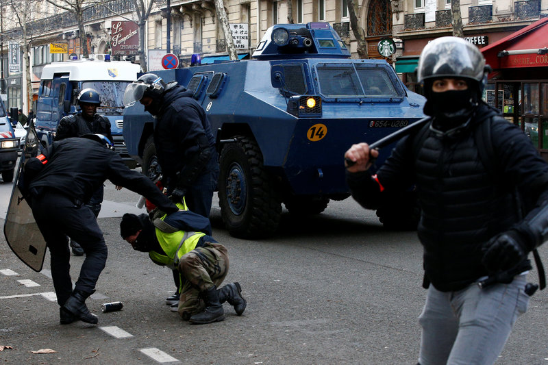 francia suman mil 723 detenidos protestas chalecos amarillos