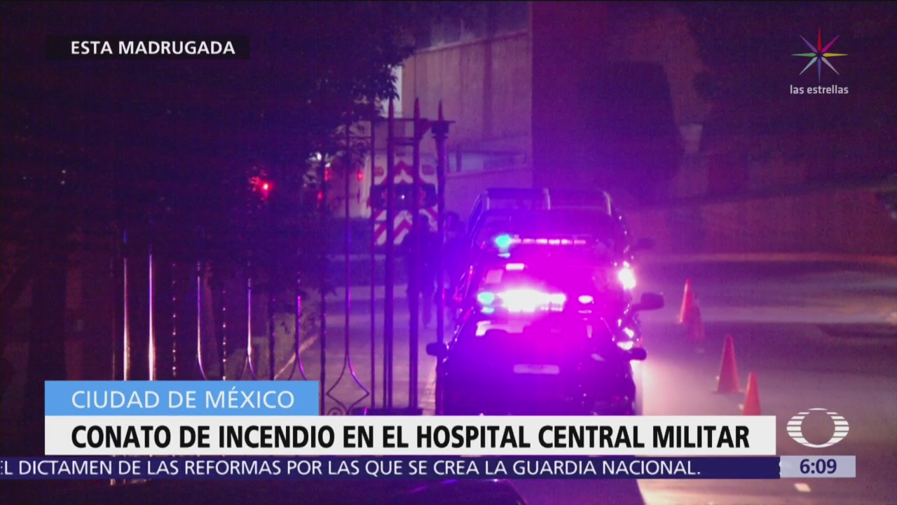 Se registra conato de incendio en el Hospital Central Militar, CDMX