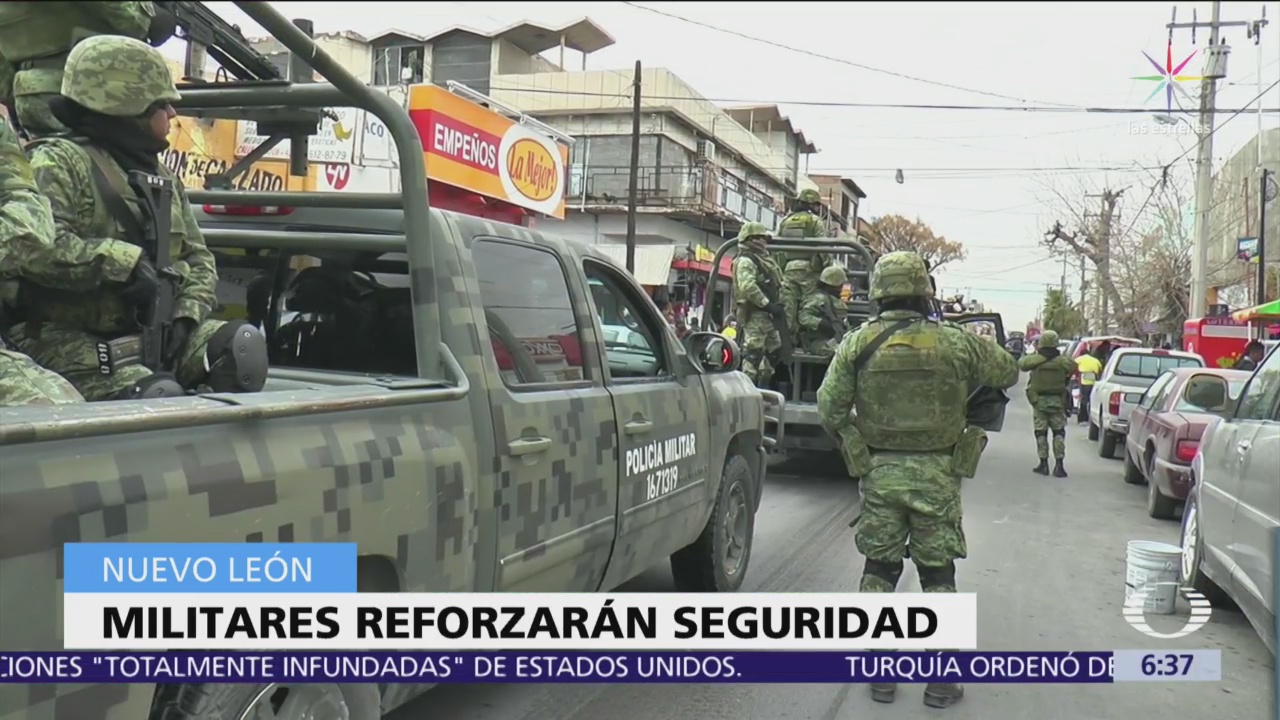 Soldados seguirán patrullando calles de Nuevo León