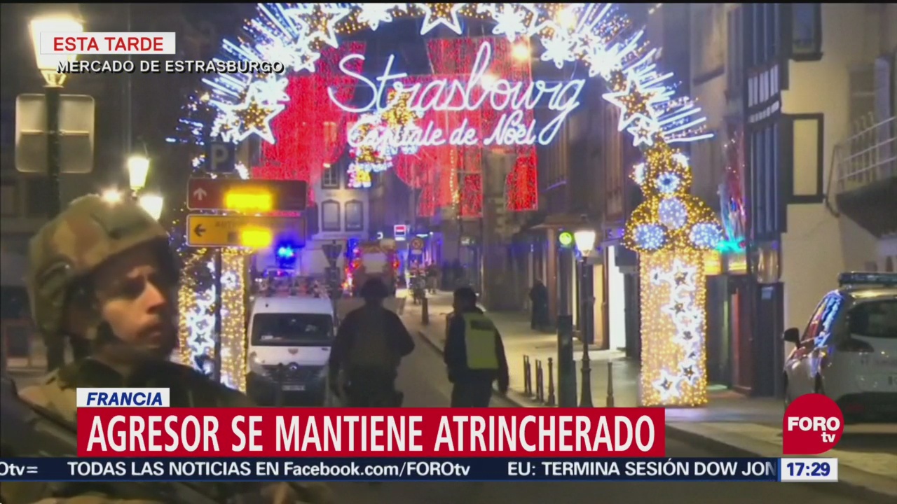 Tirador de Estrasburgo se mantiene atrincherado; suman 4 muertos