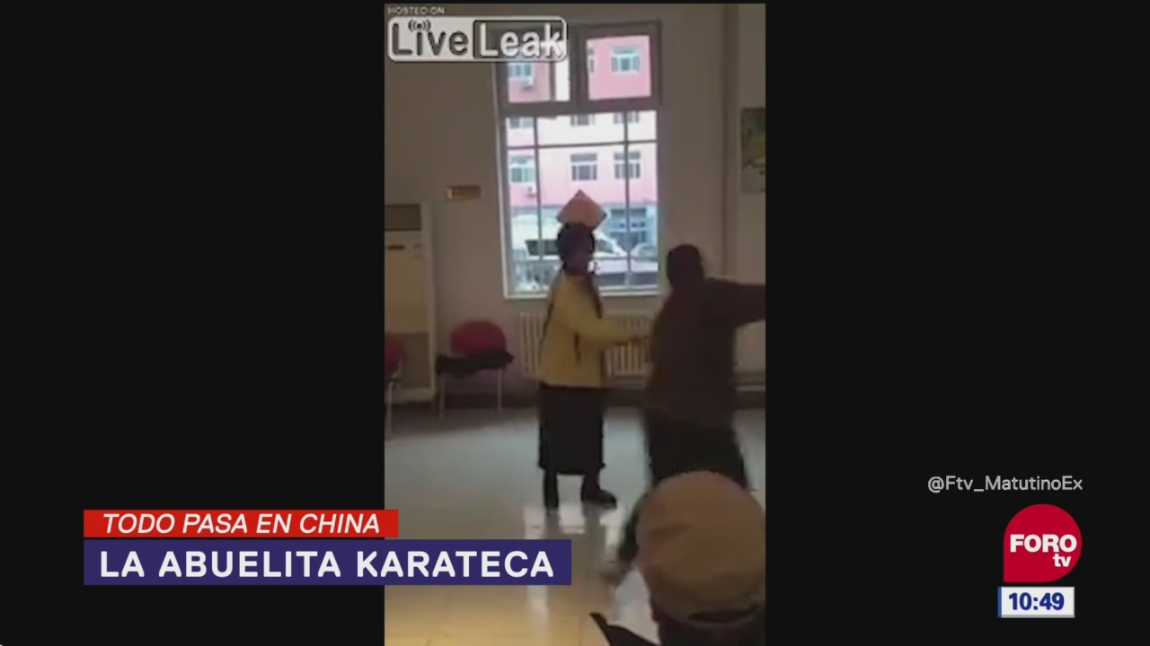 Todo pasa en China:Abuelita karateca