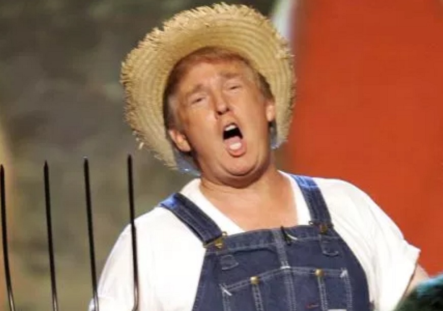 Trump comparte vídeo disfrazado de granjero para anunciar ley agrícola