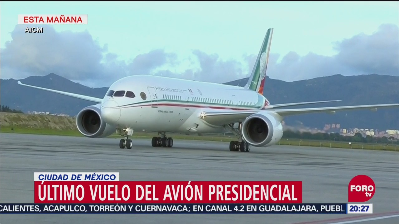 Último Vuelo Del Avión Presidencial México