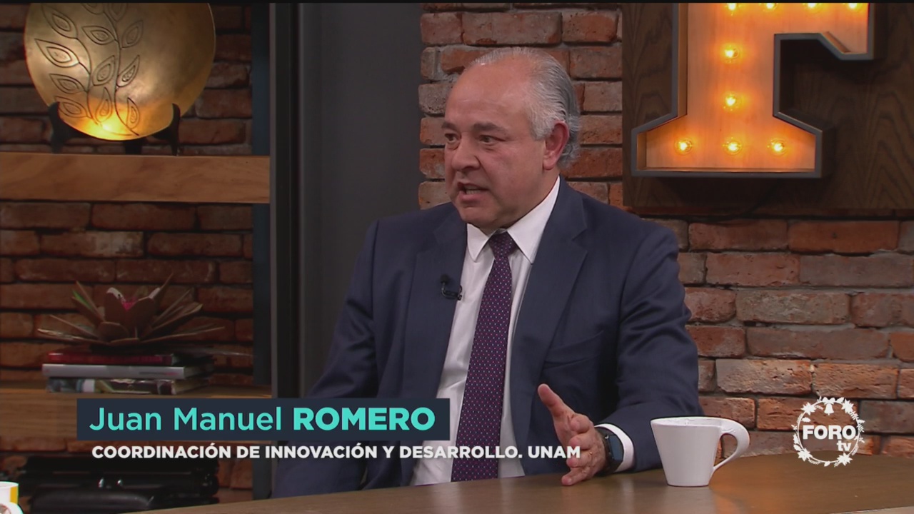 Juan Manuel Romero, coordinador de Innovación y Desarrollo de la UNAM, habla sobre el trabajo de incubación de empresas creadas por estudiantes e investigadores de la universidad
