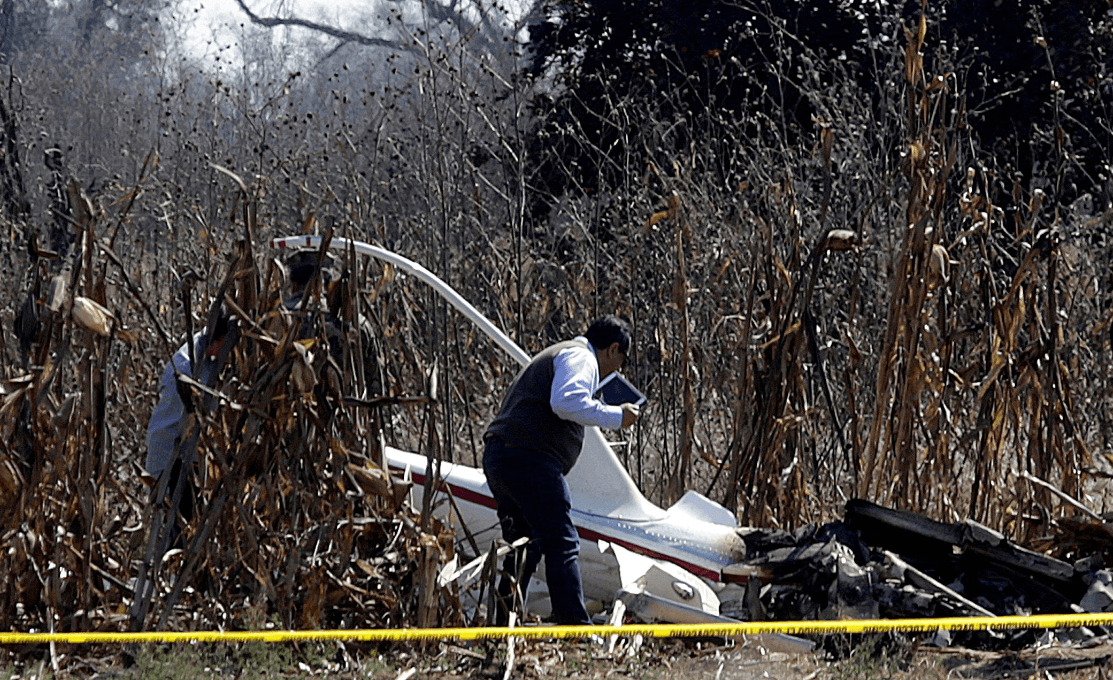 Peritos de Canadá inician investigación de accidente aéreo en Puebla
