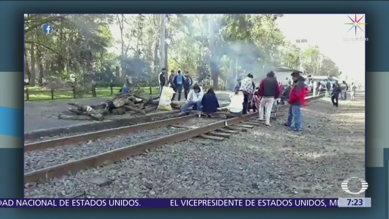 129 trenes están parados en Michoacán por bloqueo de la CNTE