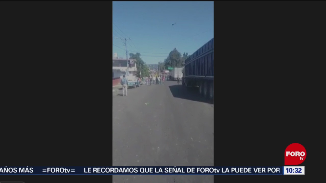 18 detenidos para liberar carretera Pátzcuaro-Santa Clara del Cobre