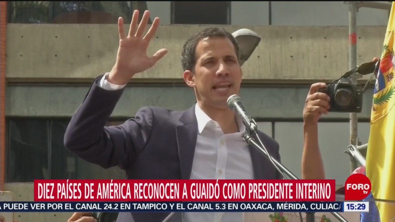 Nueve países de américa respaldan a Juan Guaidó