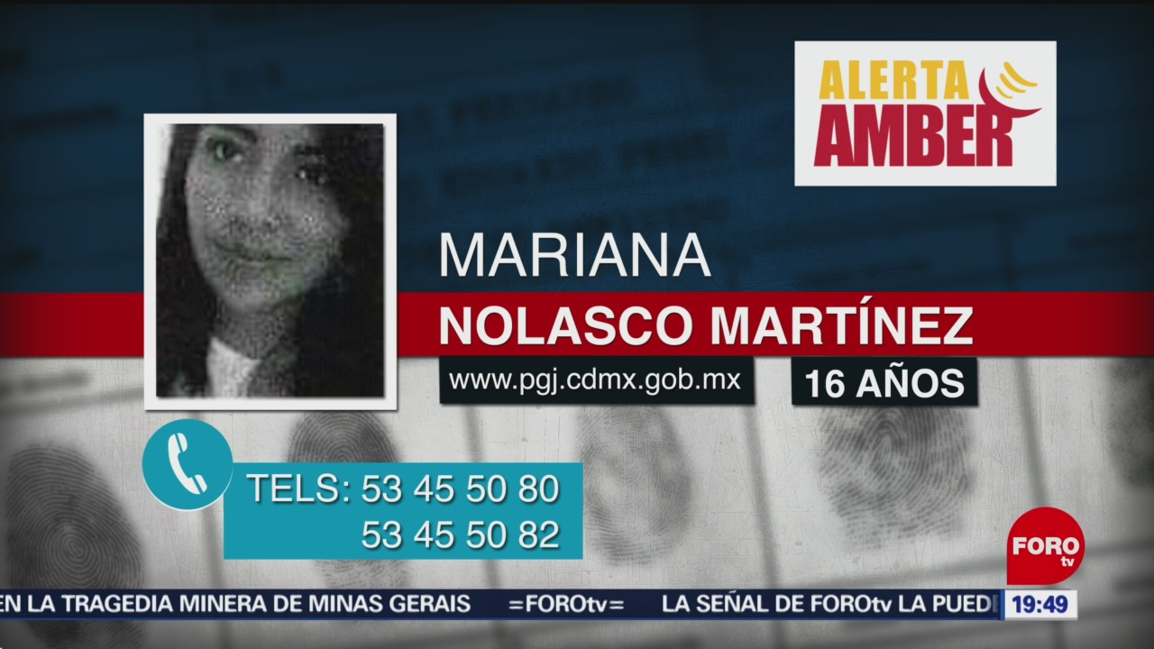 Foto: Aleta Amber Adolescente Mariana Nolasco Martínez 25 de Enero 2019