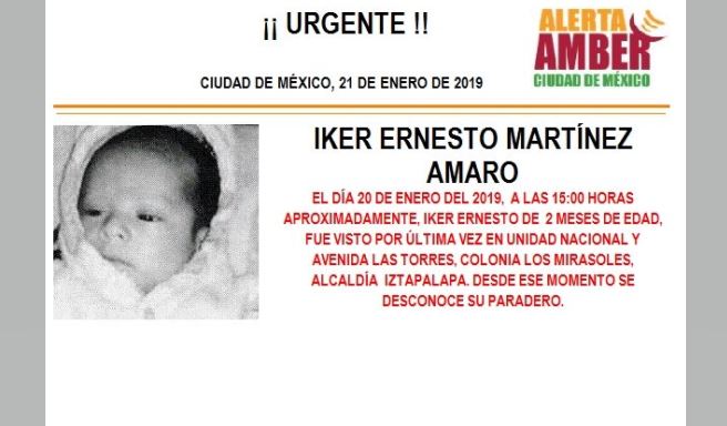 Alerta Amber: Ayuda a localizar a Iker Ernesto Martínez Amaro