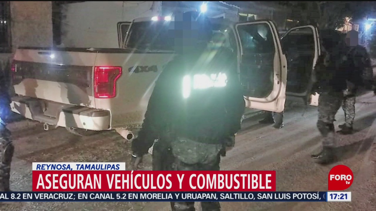 Foto, 26 enero 2019, Aseguran autos y combustible en Reynosa, Tamaulipas