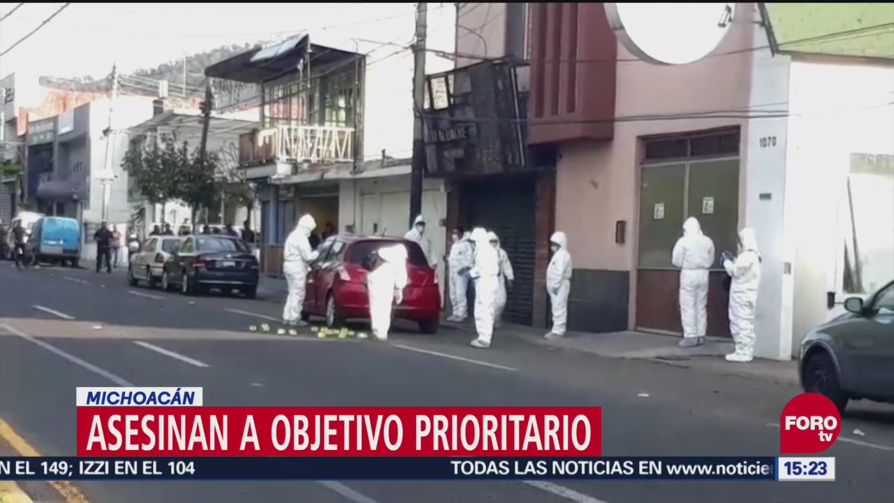 Asesinan a objetivo prioritario en Michoacán