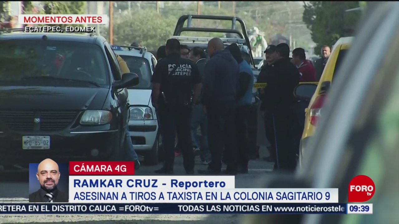 Asesinan a taxista en Ecatepec, Edomex
