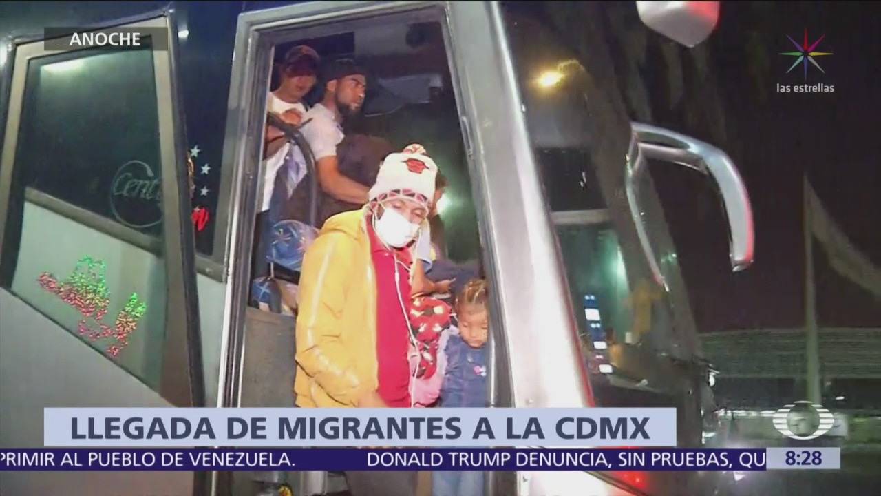 Así llegó nuevo contingente de la caravana migrante a CDMX