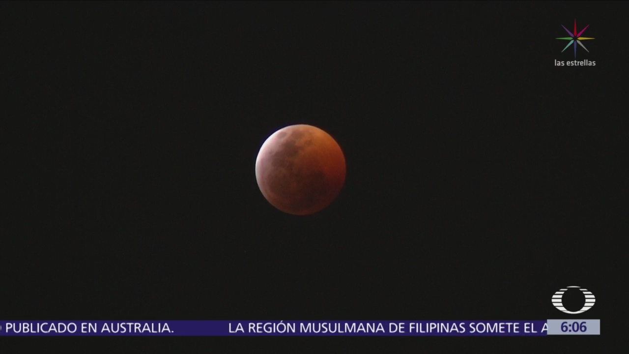 Así se vio el eclipse lunar en la CDMX