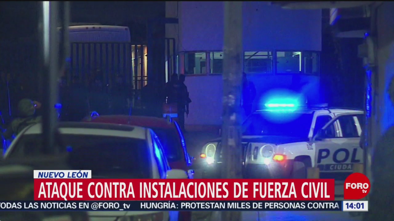 Atacan instalaciones de Fuerza Civil en Nuevo León